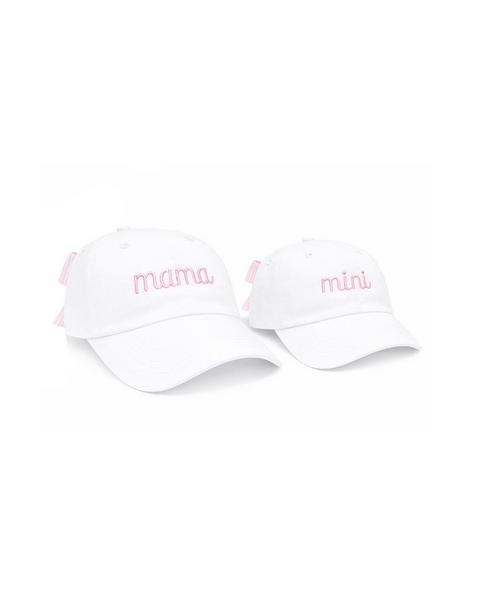 Mama & Mini Bow Baseball Hat Set
