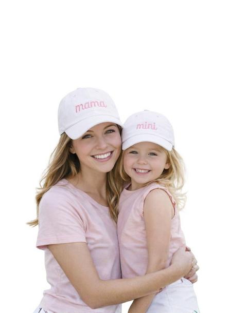 Mama & Mini Bow Baseball Hat Set