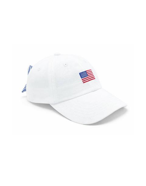 Women's American Flag Bow Baseball Hat