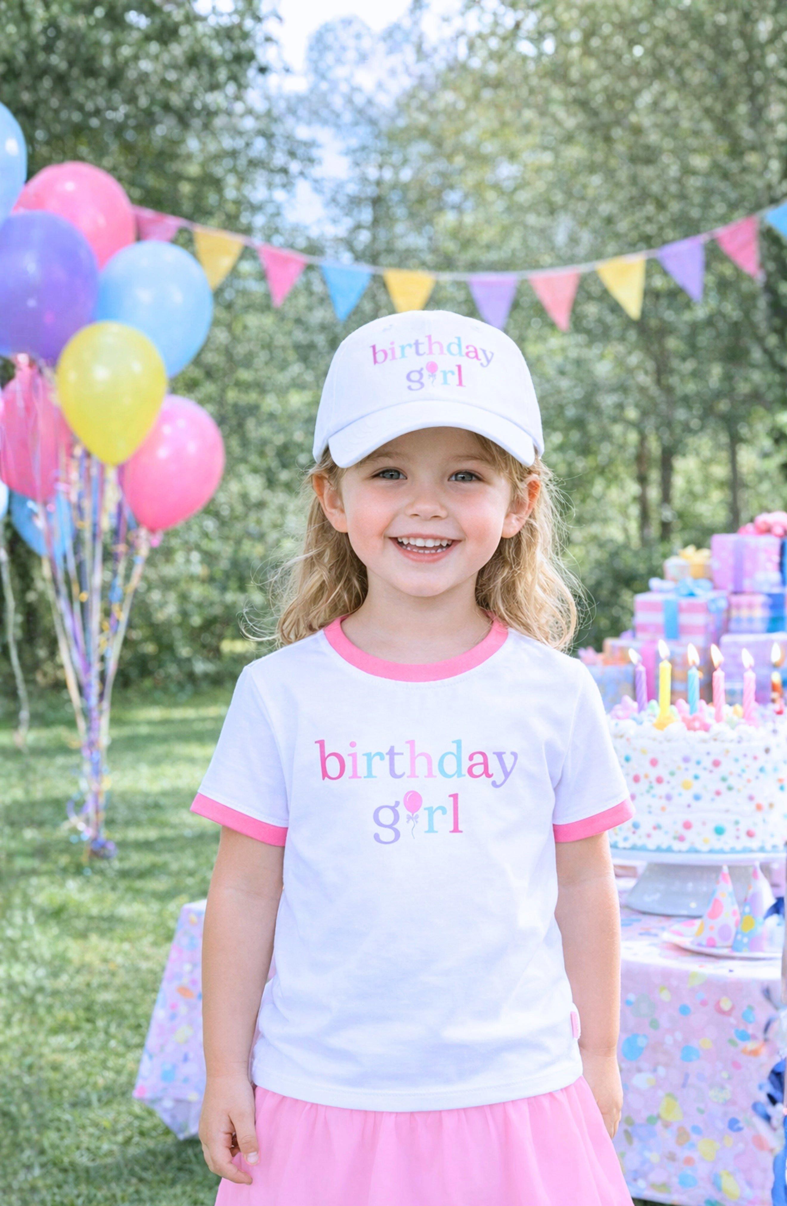 Birthday Girl Bow Baseball Hat image number 1