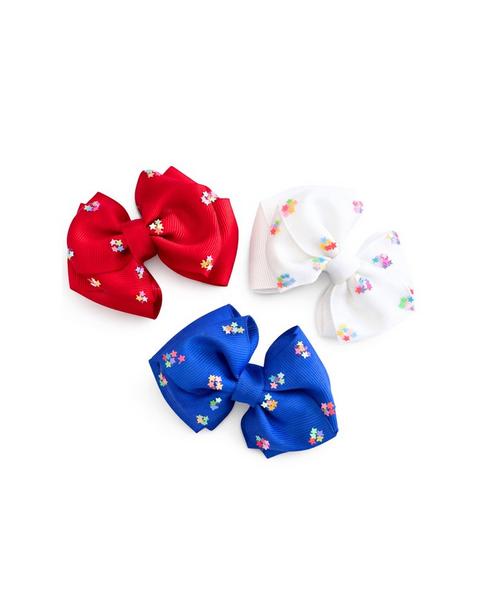 Firecracker Summer Hair Bow Set
