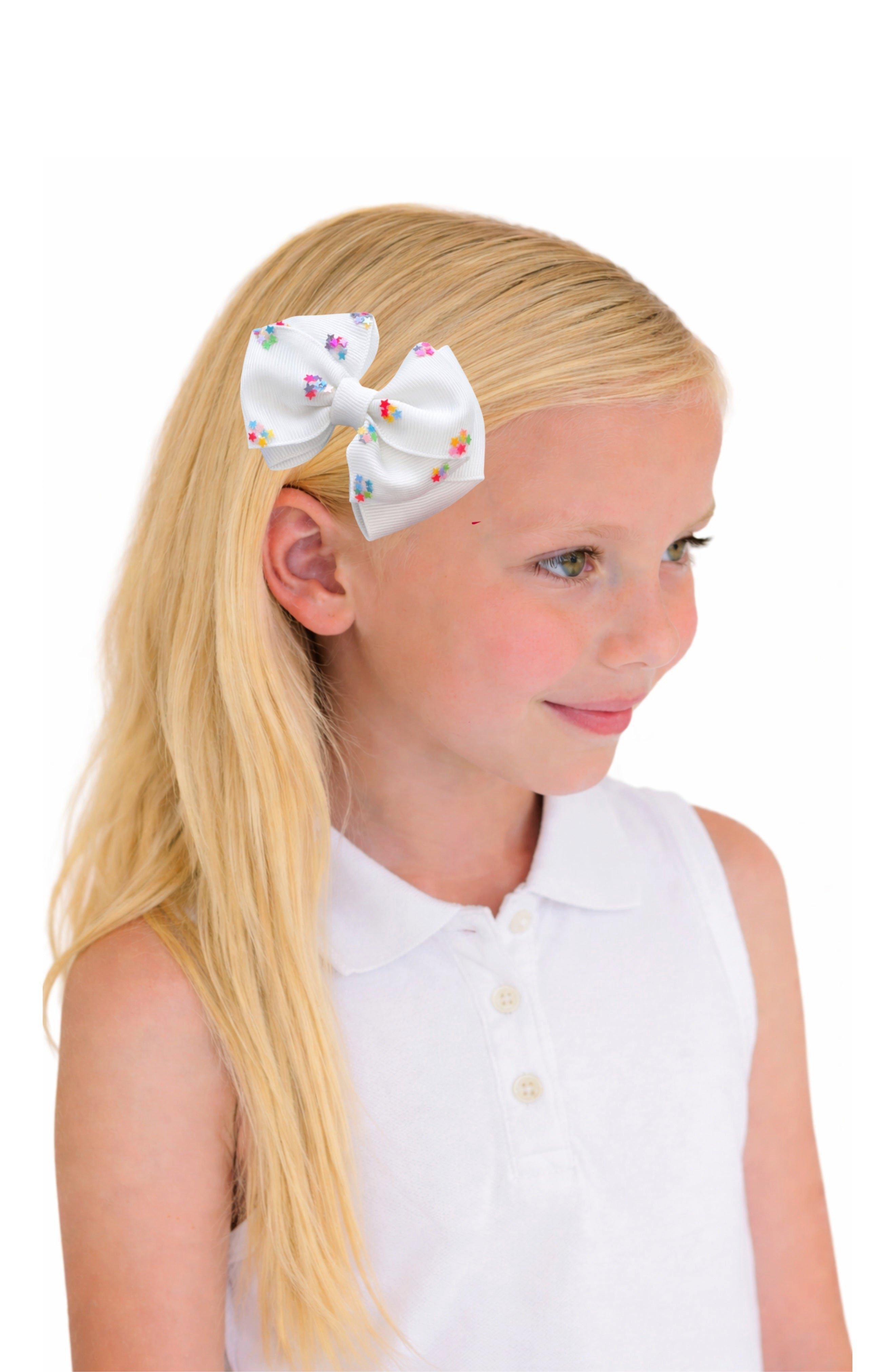 Firecracker Summer Hair Bow Set image number 3