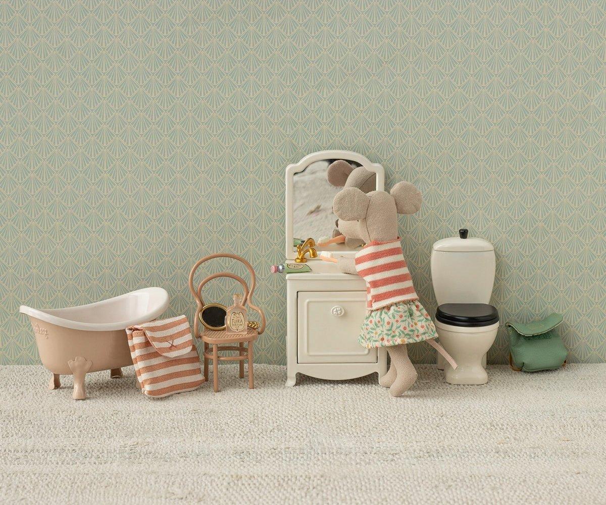 Tooth brush set in bag, Mouse - Coral stripe image number 2