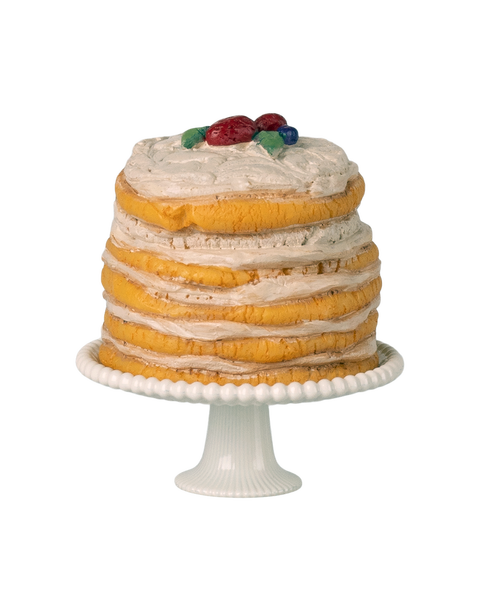 Party cake and cake stand, Mouse - Off white