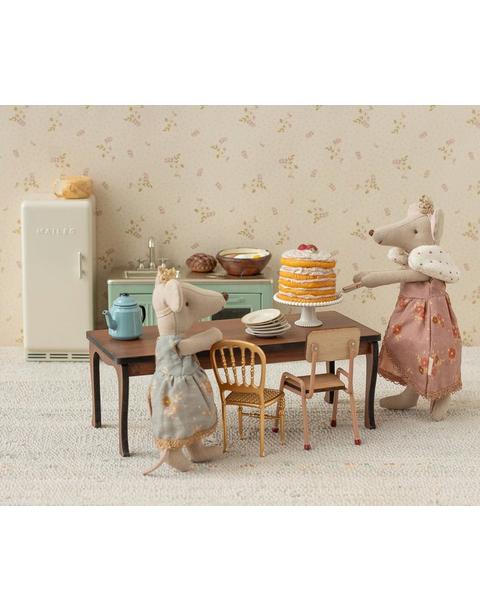 Party cake and cake stand, Mouse - Off white