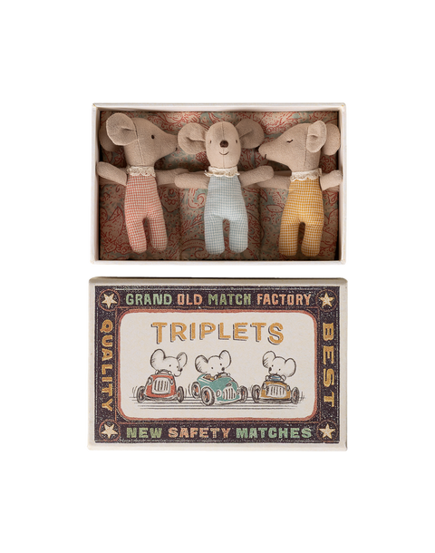 Triplets, Baby mice in matchbox - Checker