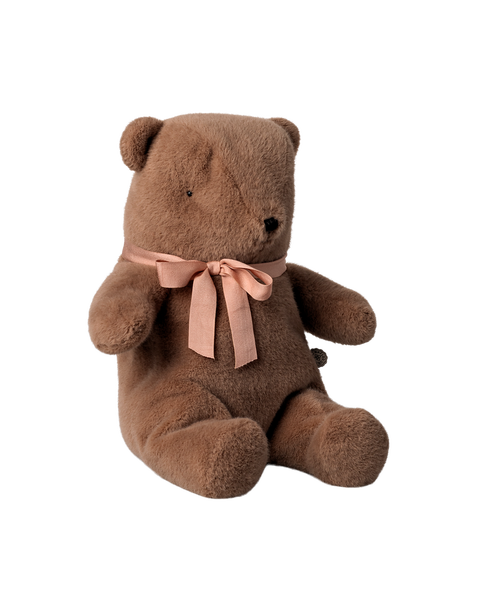 Teddy bear plush, Medium - Soft brown