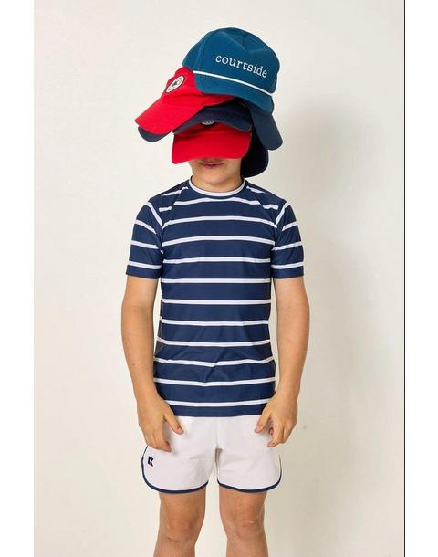 Boys Practice Tee Shirt- Navy White