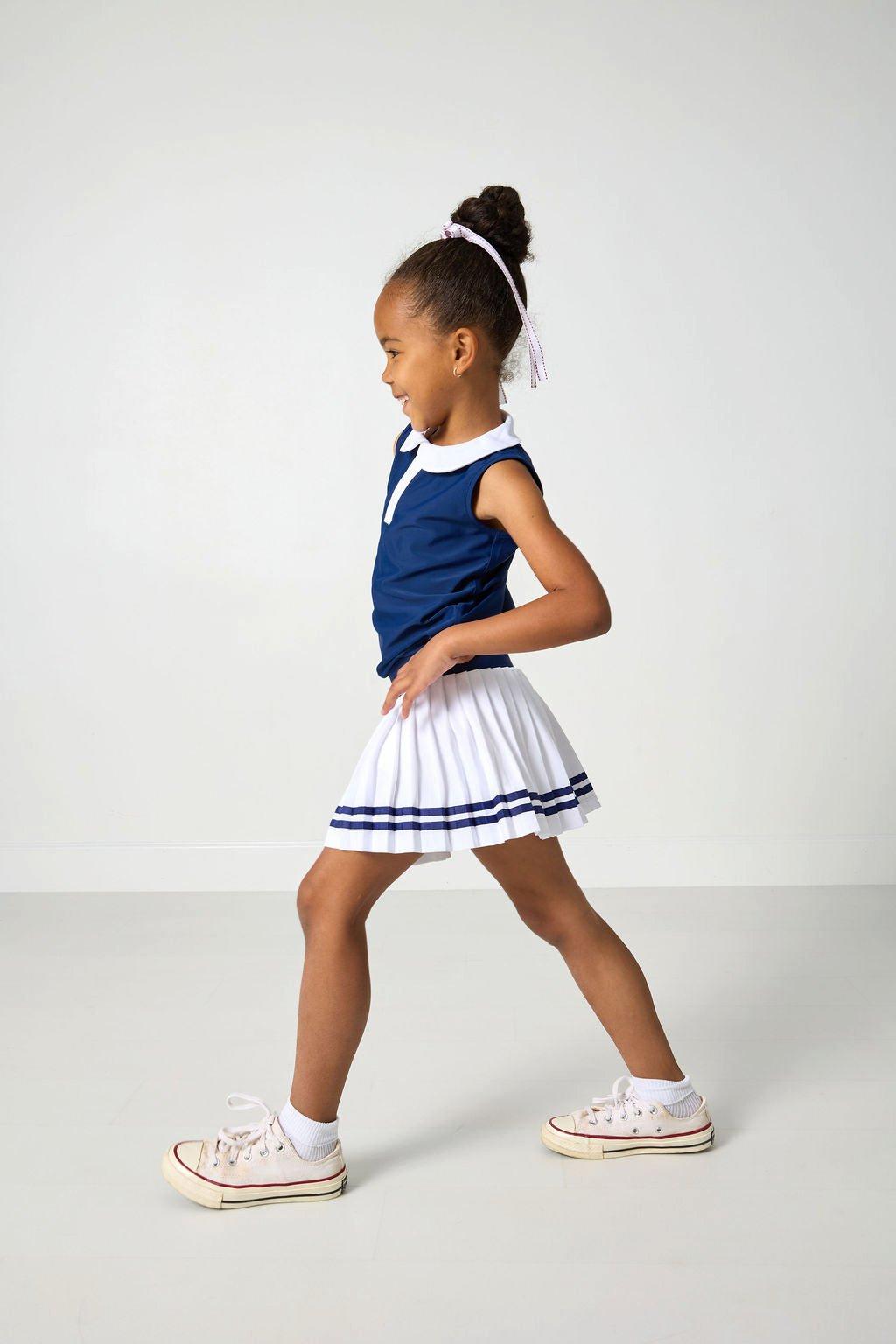 Girly Girls Tank Top - Navy White image number 2