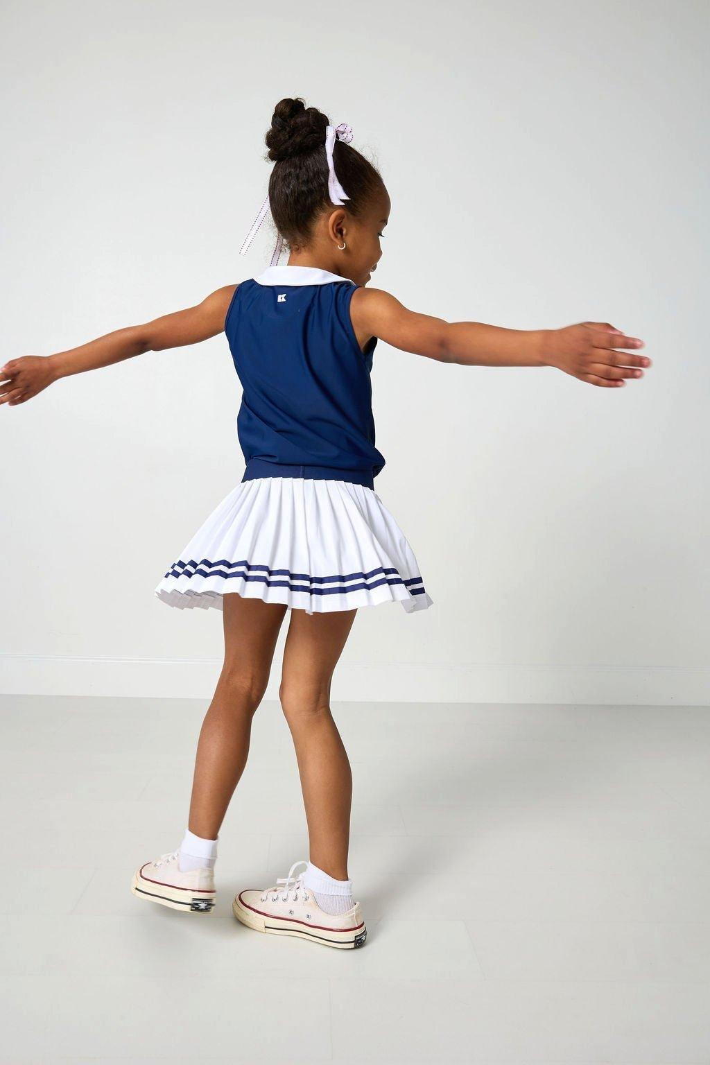 Girly Girls Tank Top - Navy White image number 3