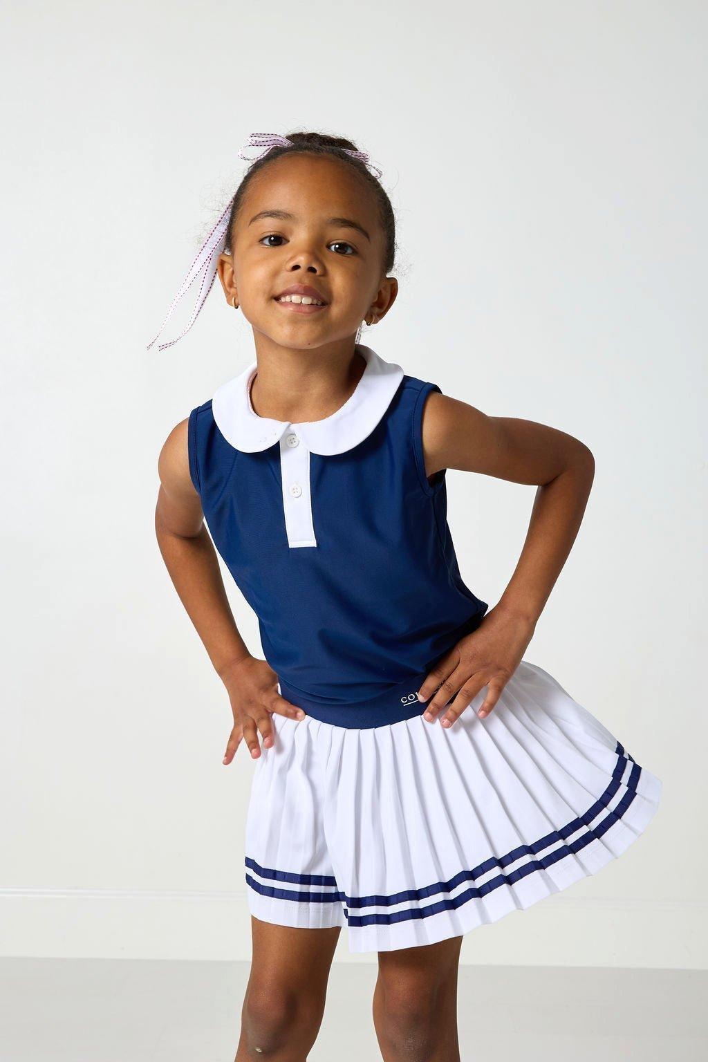 Girly Girls Tank Top - Navy White image number 1