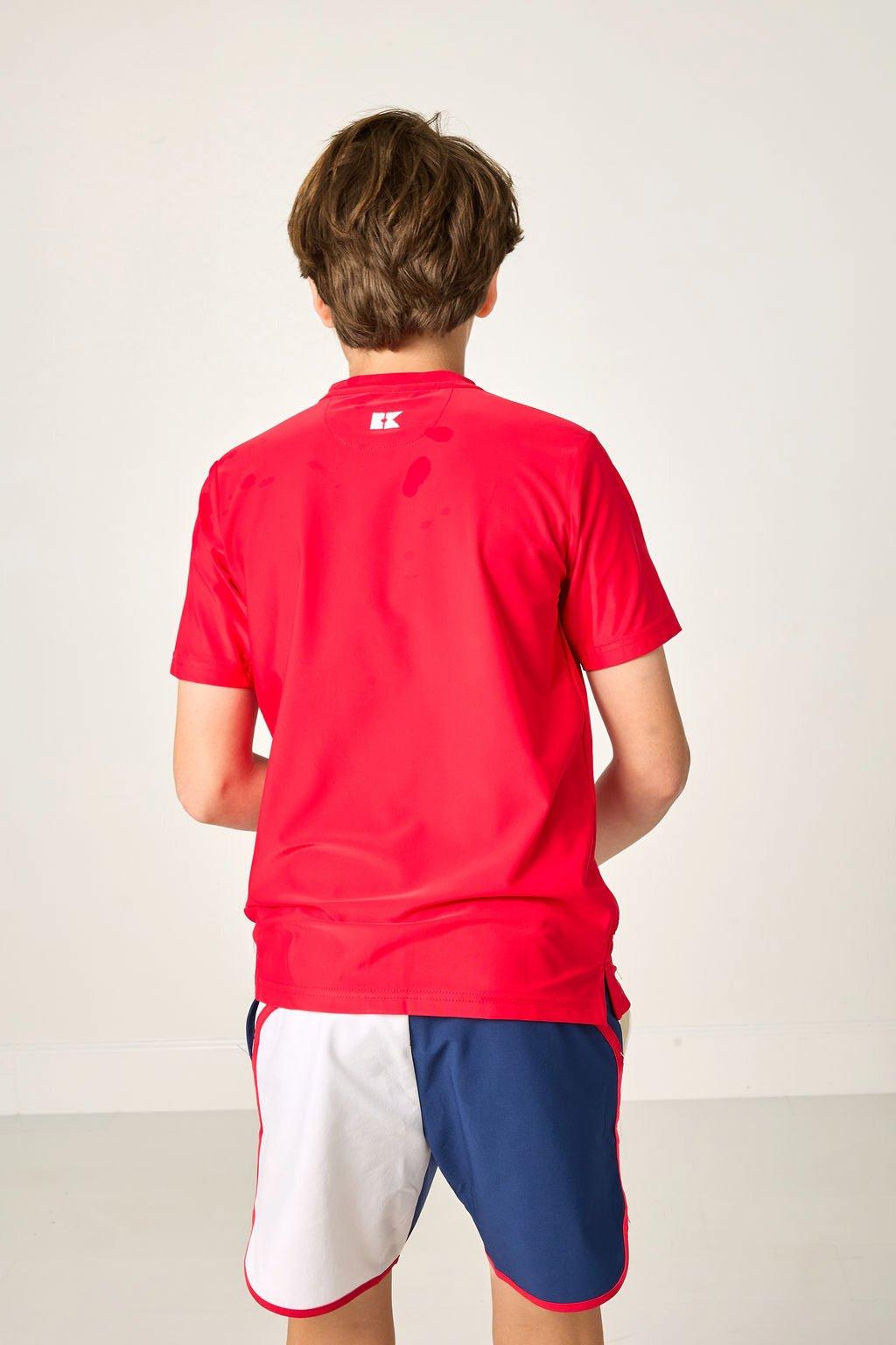 Boys Retro Super Short - Red White Navy image number 3