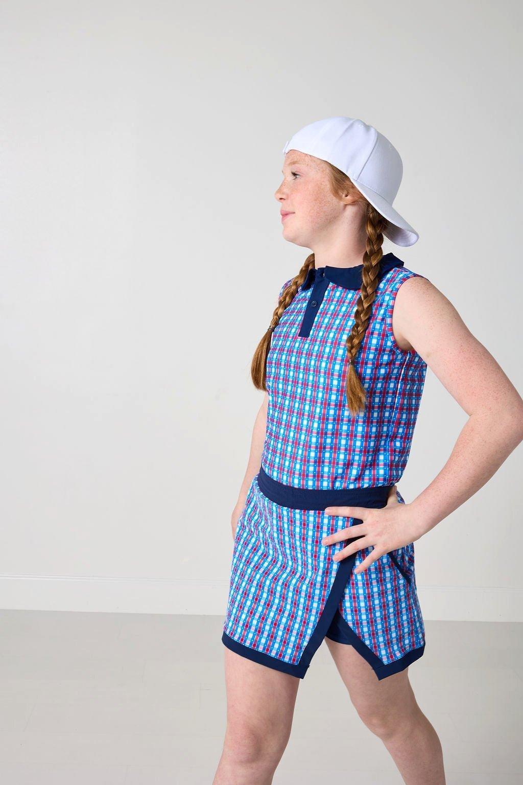 Girly Girls Tank Top- Red Gingham image number 2