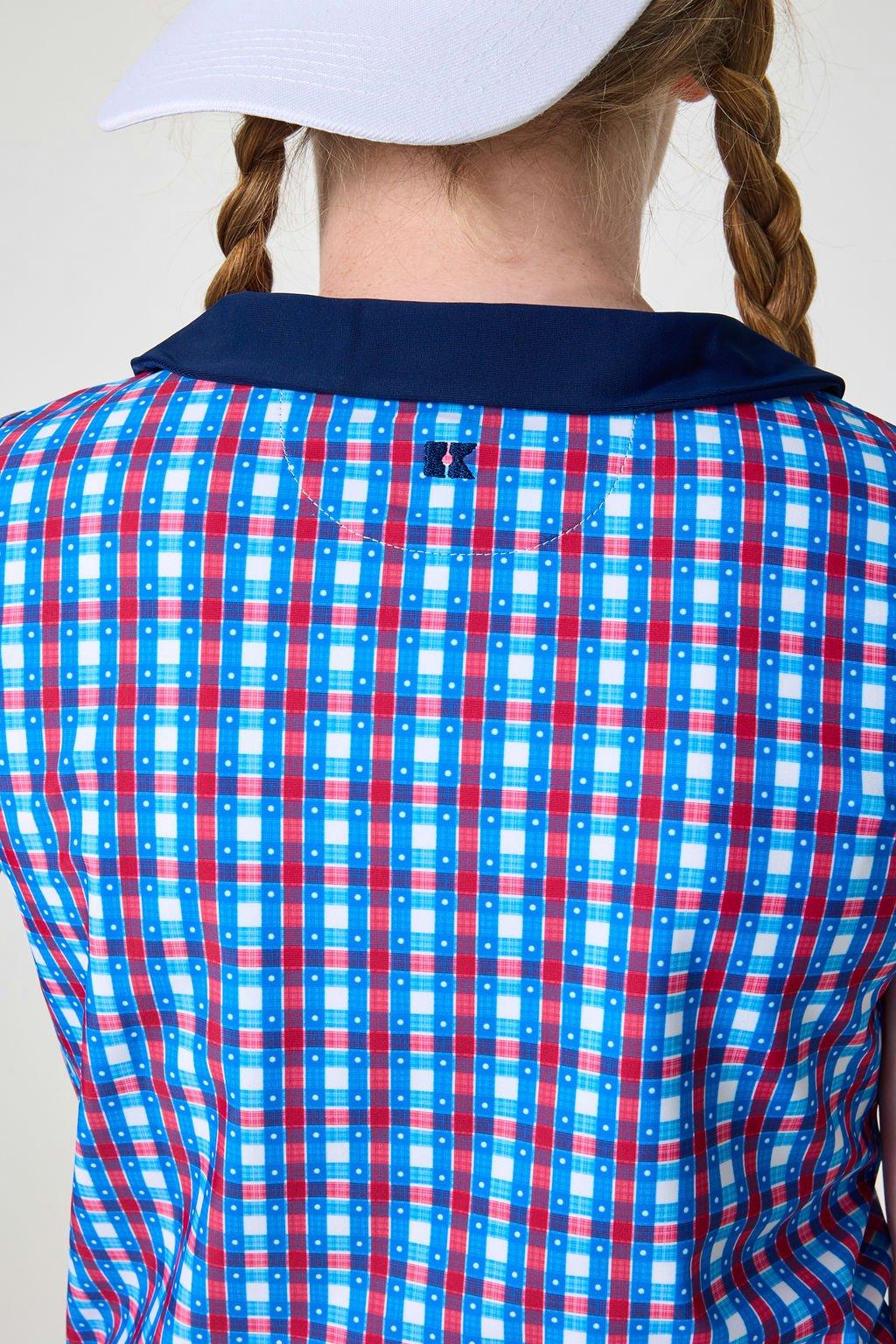 Girly Girls Tank Top- Red Gingham image number 3