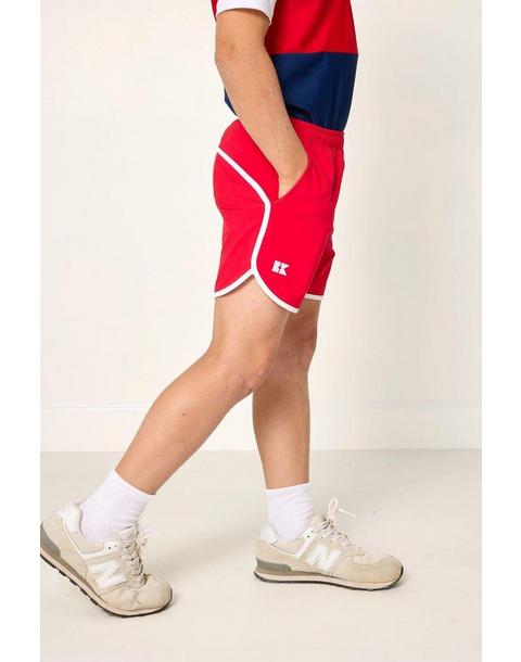 Boys Retro Super Short- Red White