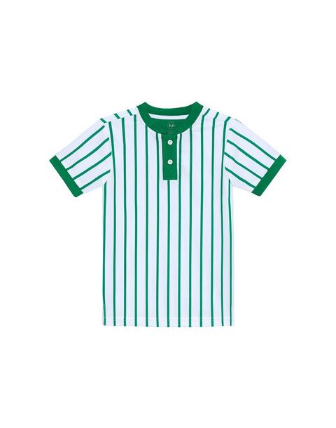 Boys Blade Shirt - Kelly Green Stripe