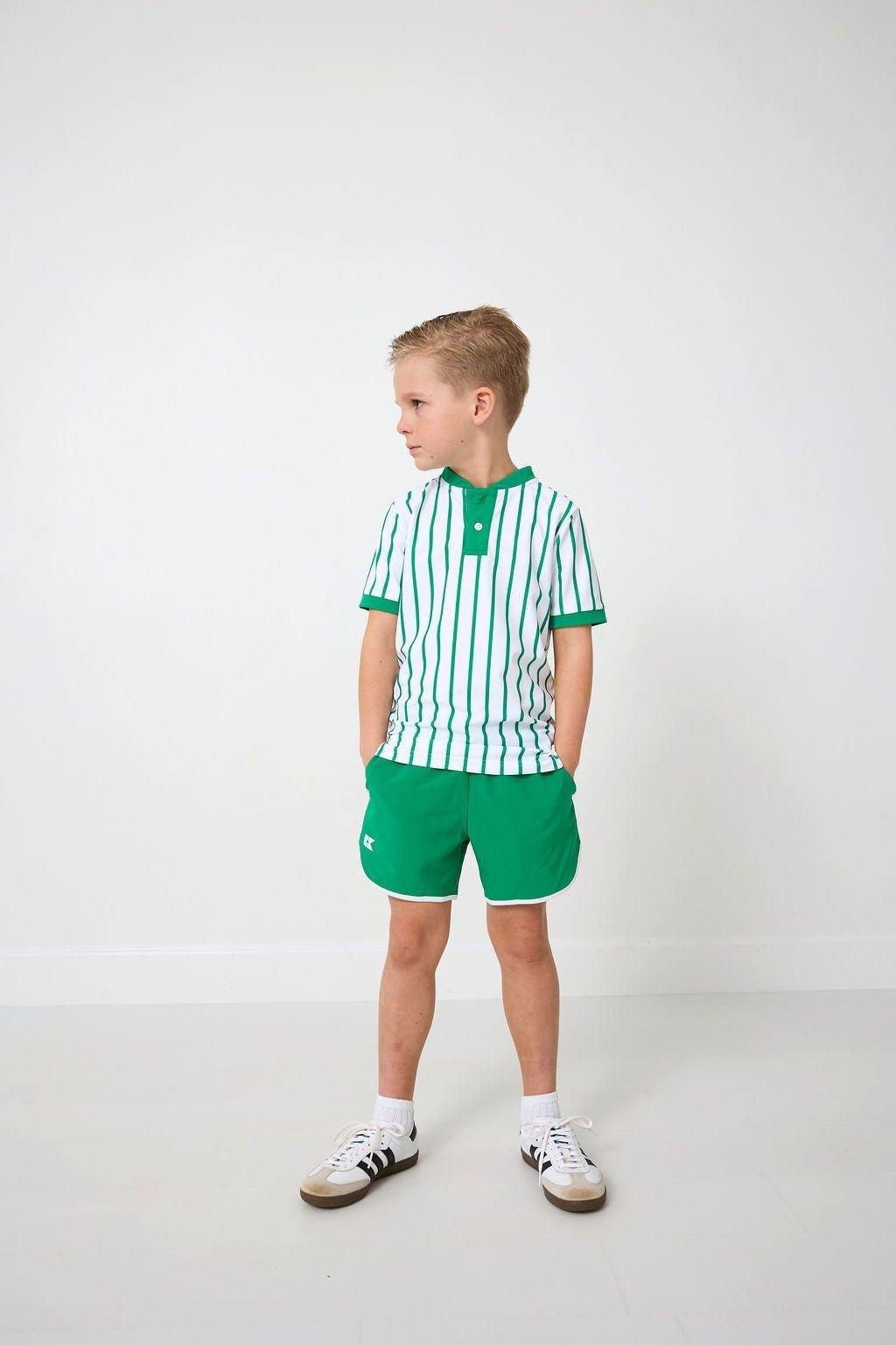Boys Blade Shirt - Kelly Green Stripe image number 3