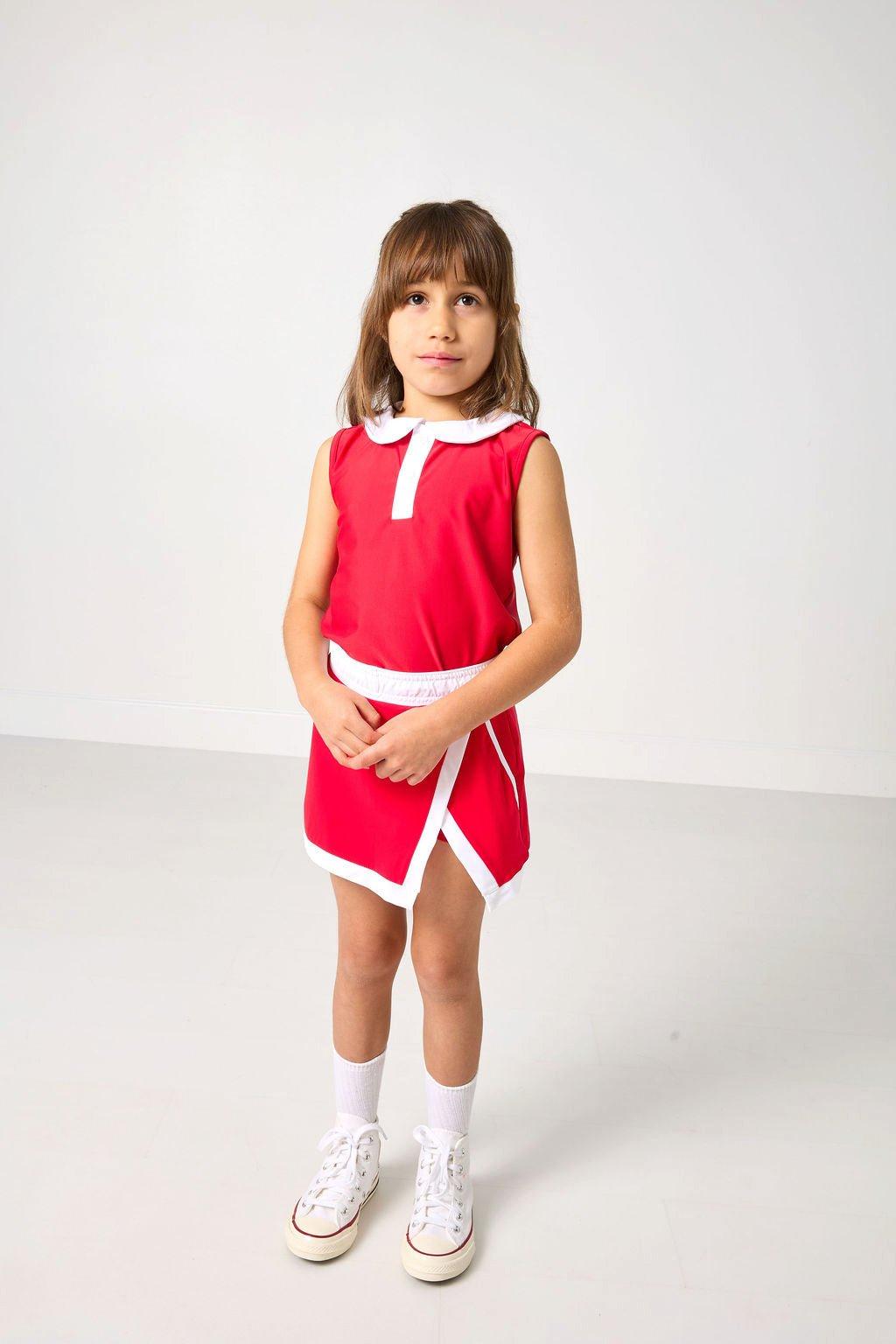 Girly Girls Tank Top- Red White image number 2