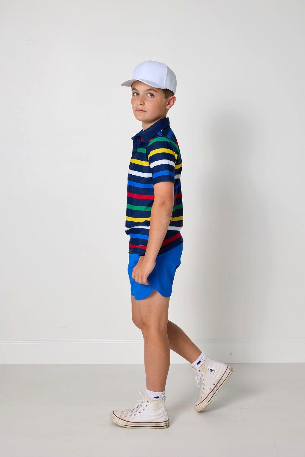 Boys Polo Shirt - Primary Stripe image number 2