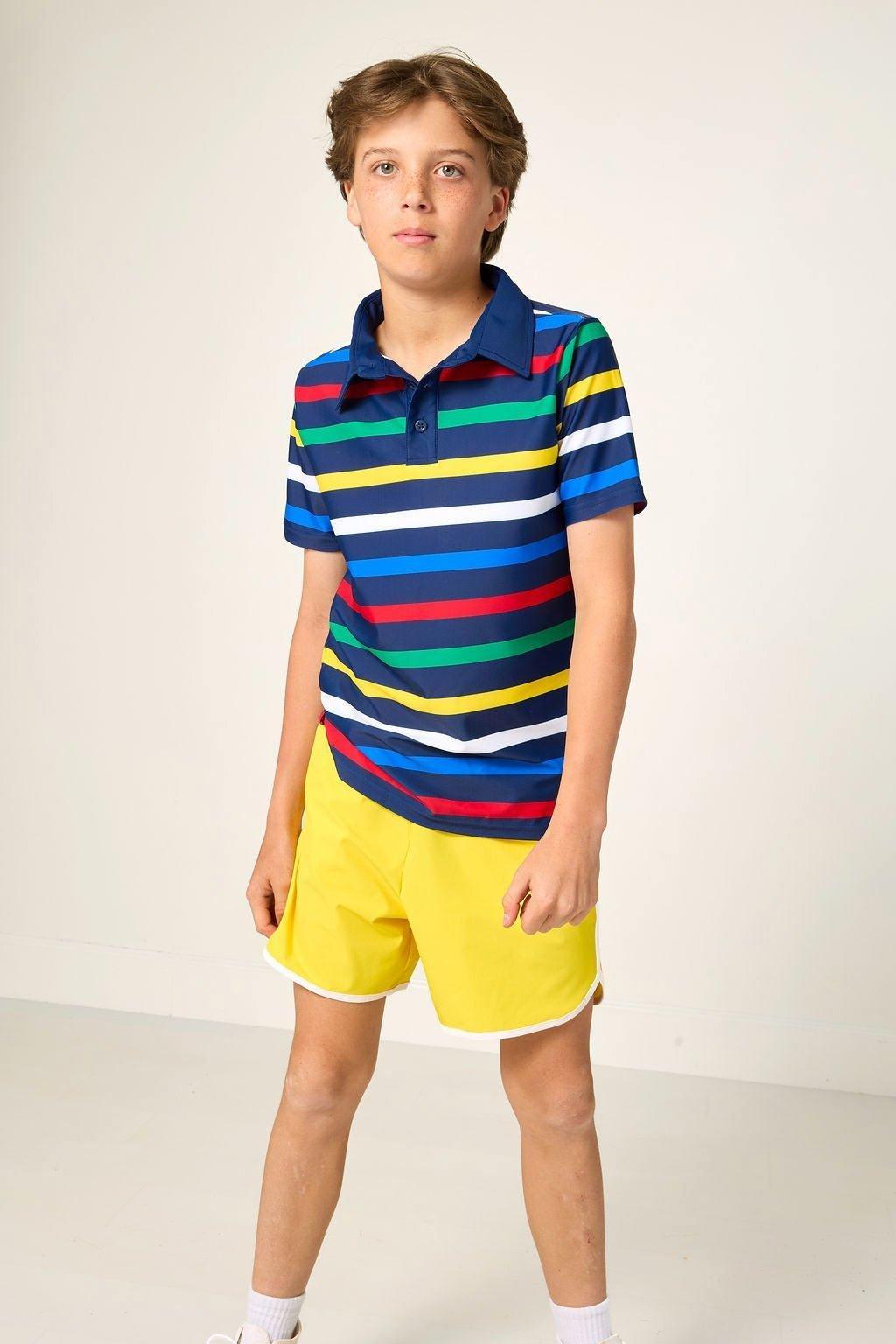 Boys Polo Shirt - Primary Stripe image number 1
