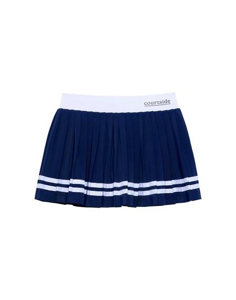 Girls Pleated Skort- Navy