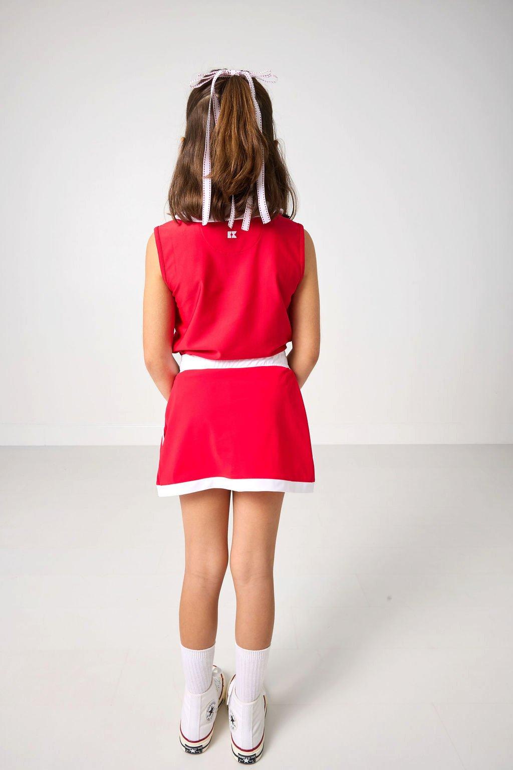 Retro Power Skirt - Red White image number 3