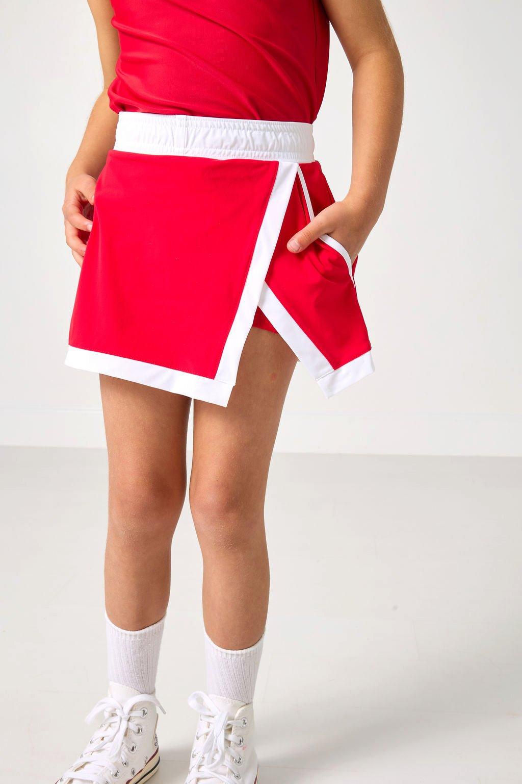 Retro Power Skirt - Red White image number 1
