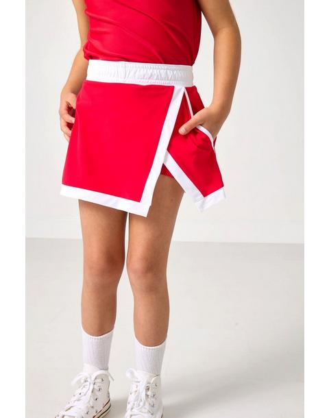 Retro Power Skirt - Red White