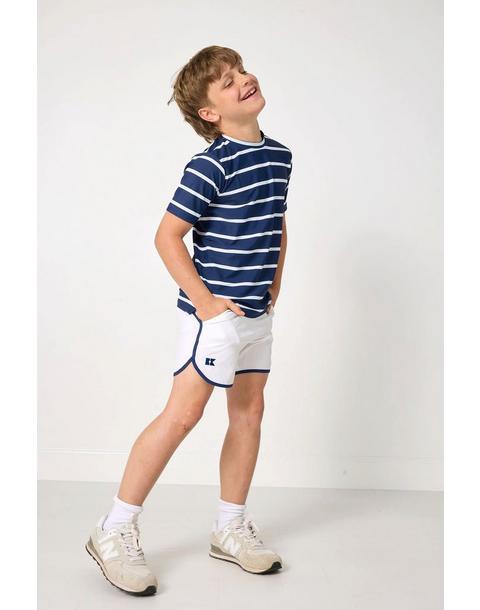 Boys Retro Super Short- White Navy