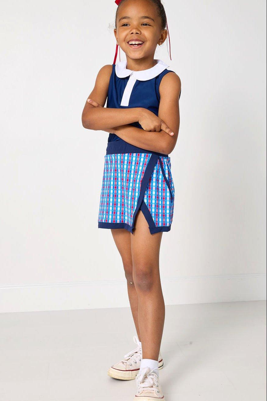 Retro Power Skirt - Red Gingham image number 1