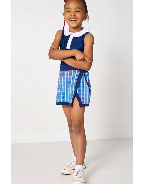 Retro Power Skirt - Red Gingham