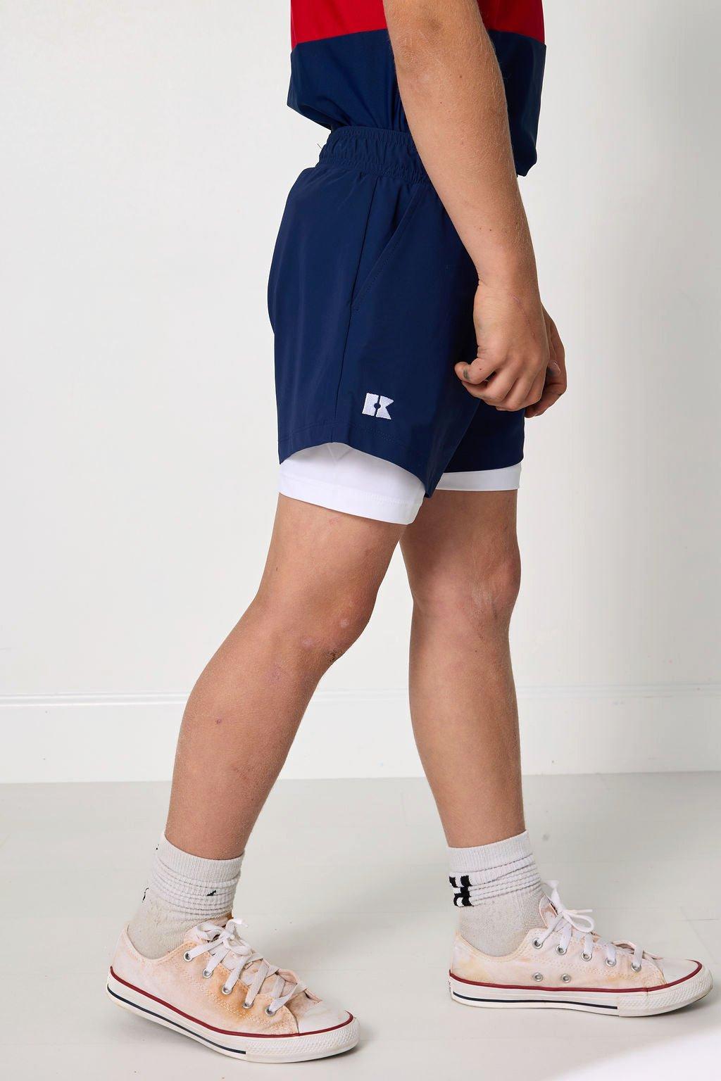 Boys Running Short- Navy image number 3