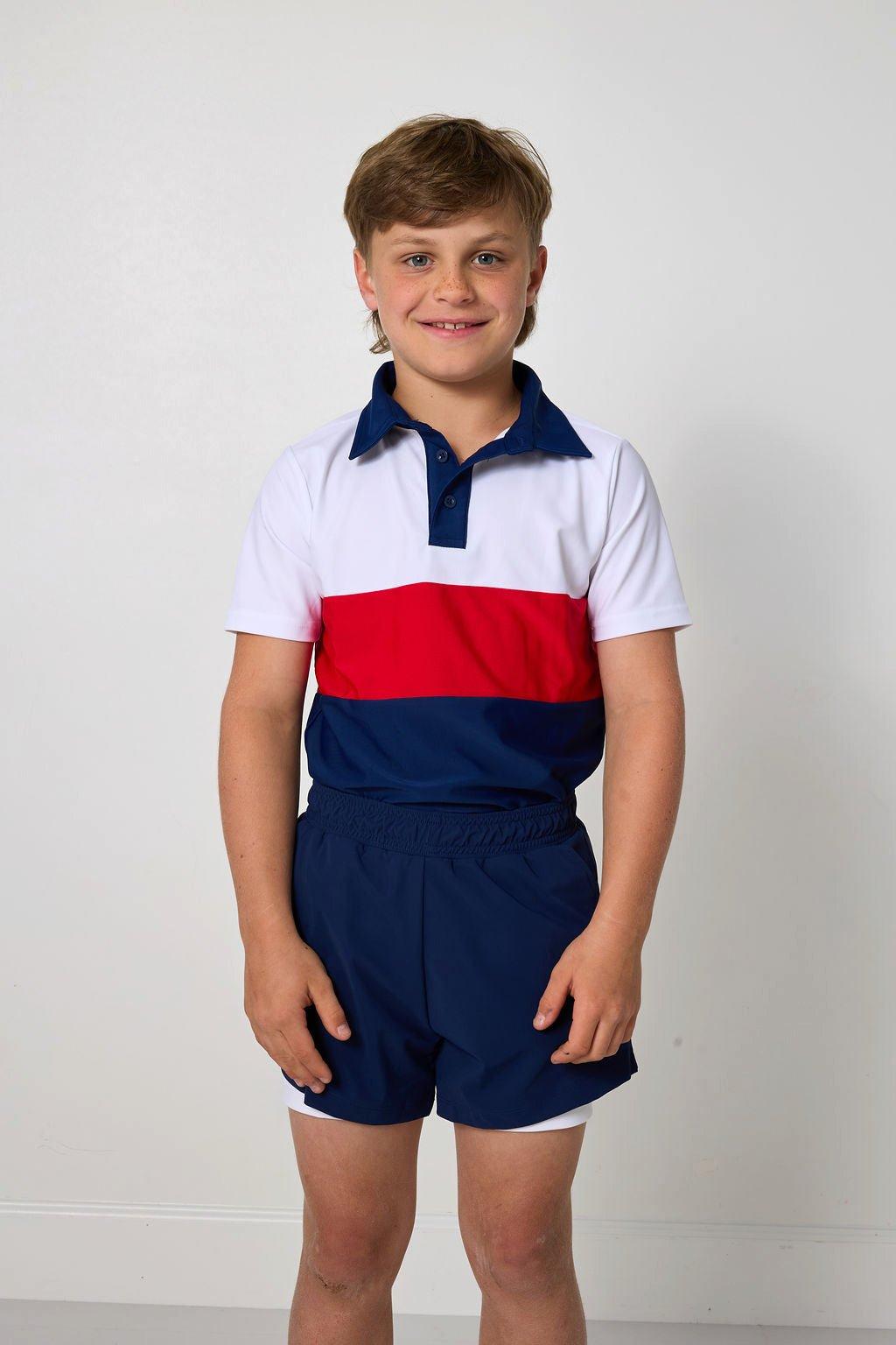 Boys Running Short- Navy image number 1