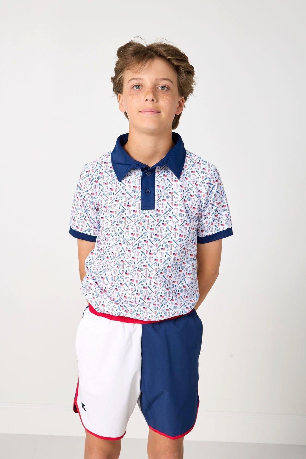 Boys Polo Shirt- Baseball image number 2