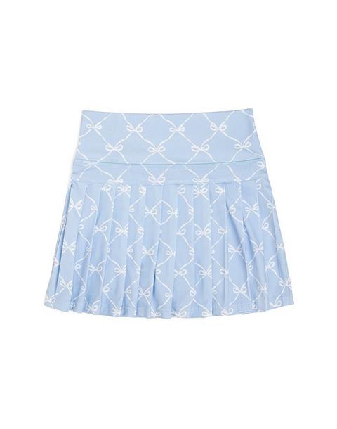 Sky Blue Bow Trellis Athletic Skort