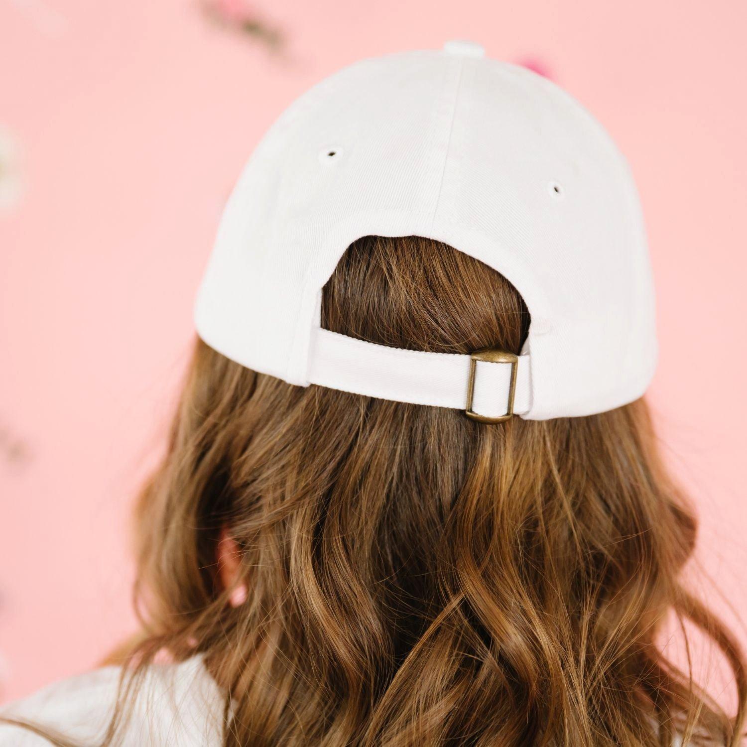 Sky Blue Floral Bow Patch Baseball Hat image number 3