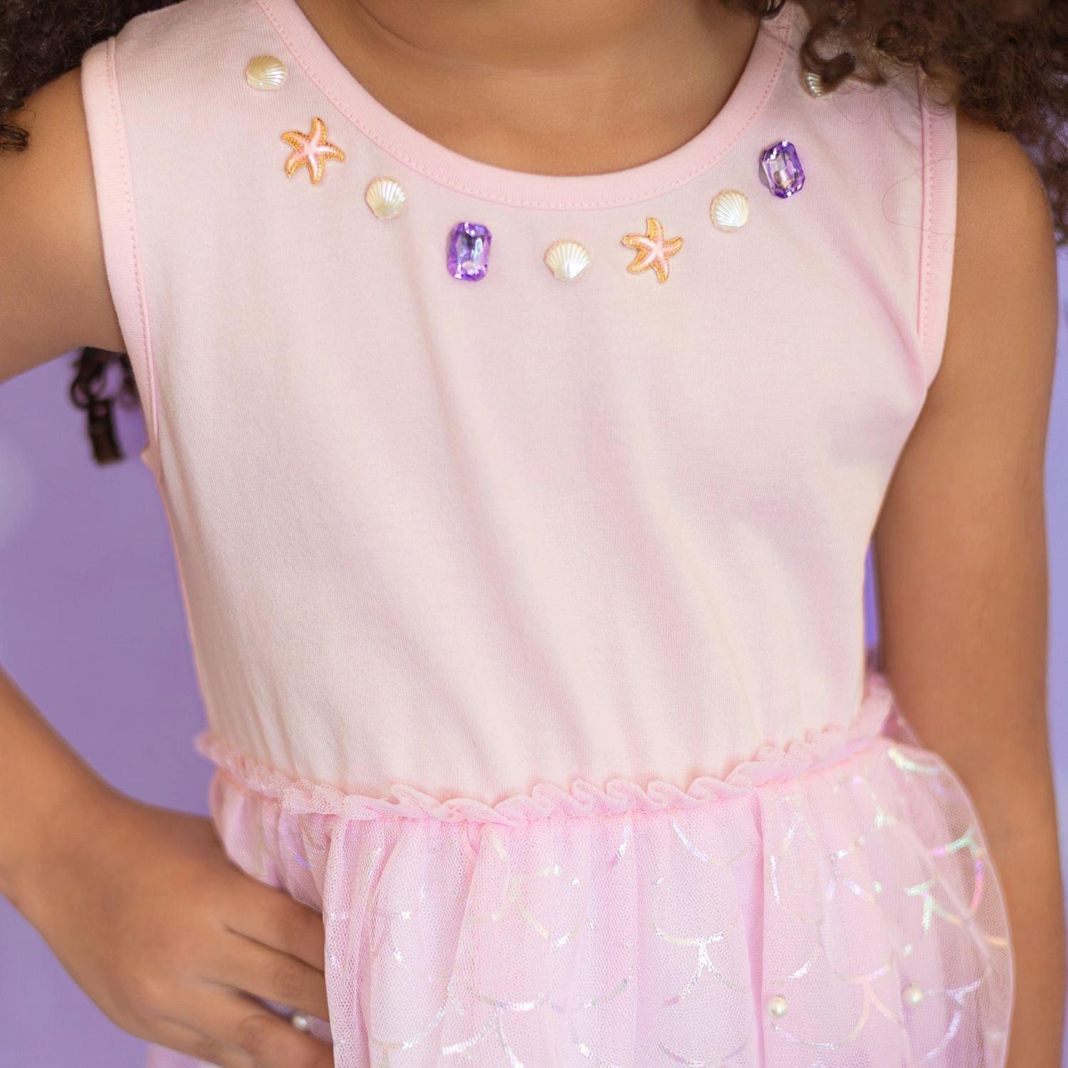 Mermaid Pearl Tank Tutu Dress image number 2