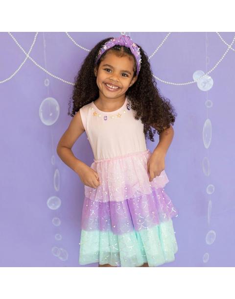 Mermaid Pearl Tank Tutu Dress