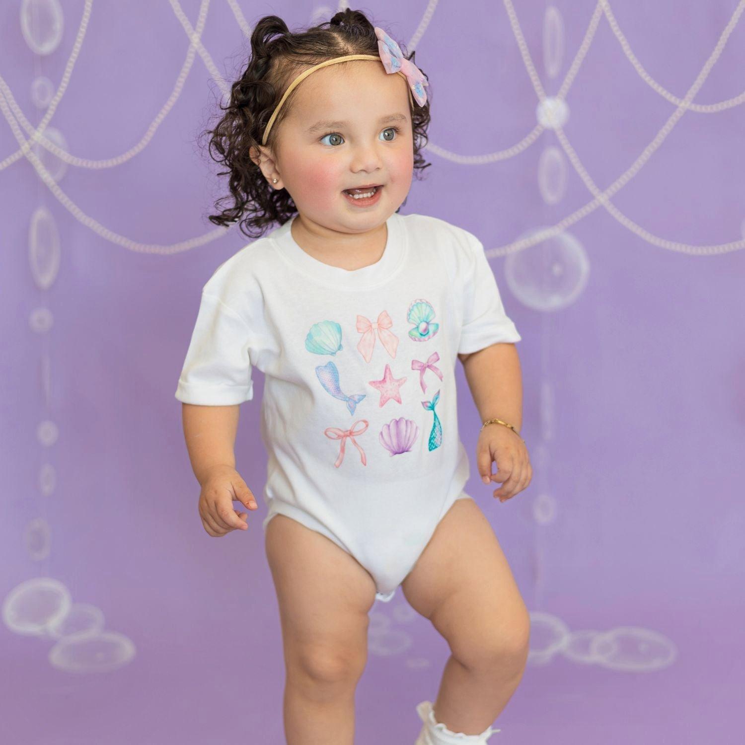 Mermaid Sequin Bow Baby Headband image number 2