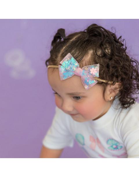 Mermaid Sequin Bow Baby Headband
