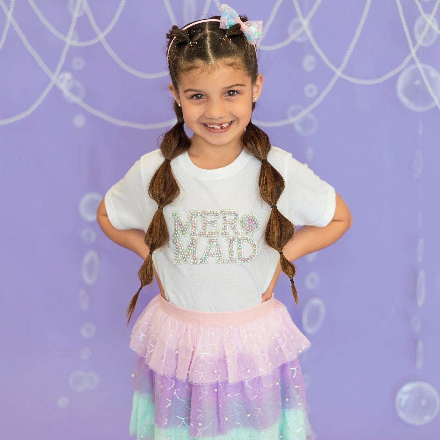 Mermaid Sequin Bow Headband image number 1