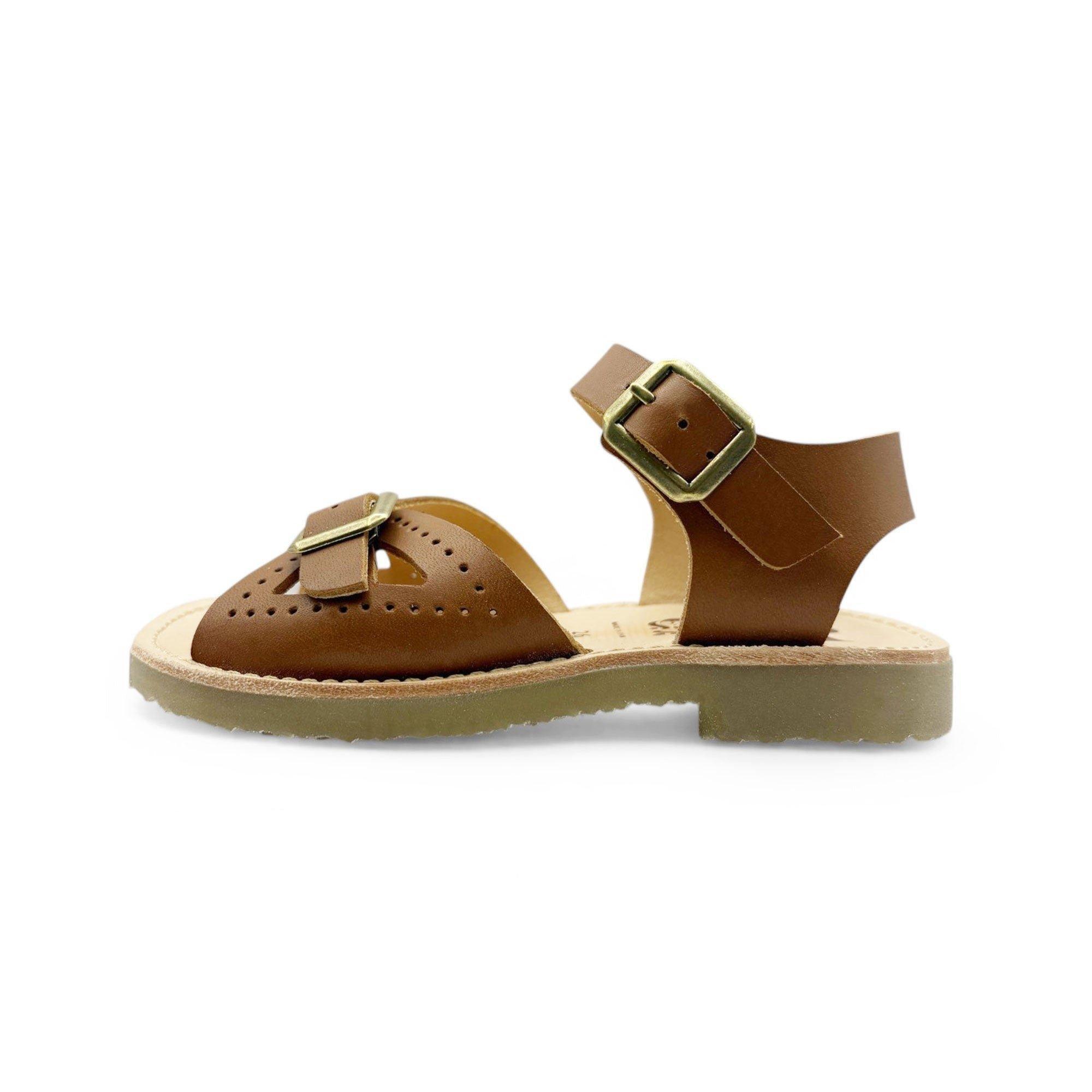 Pearl Kids Sandal Chestnut Brown Leather image number 1