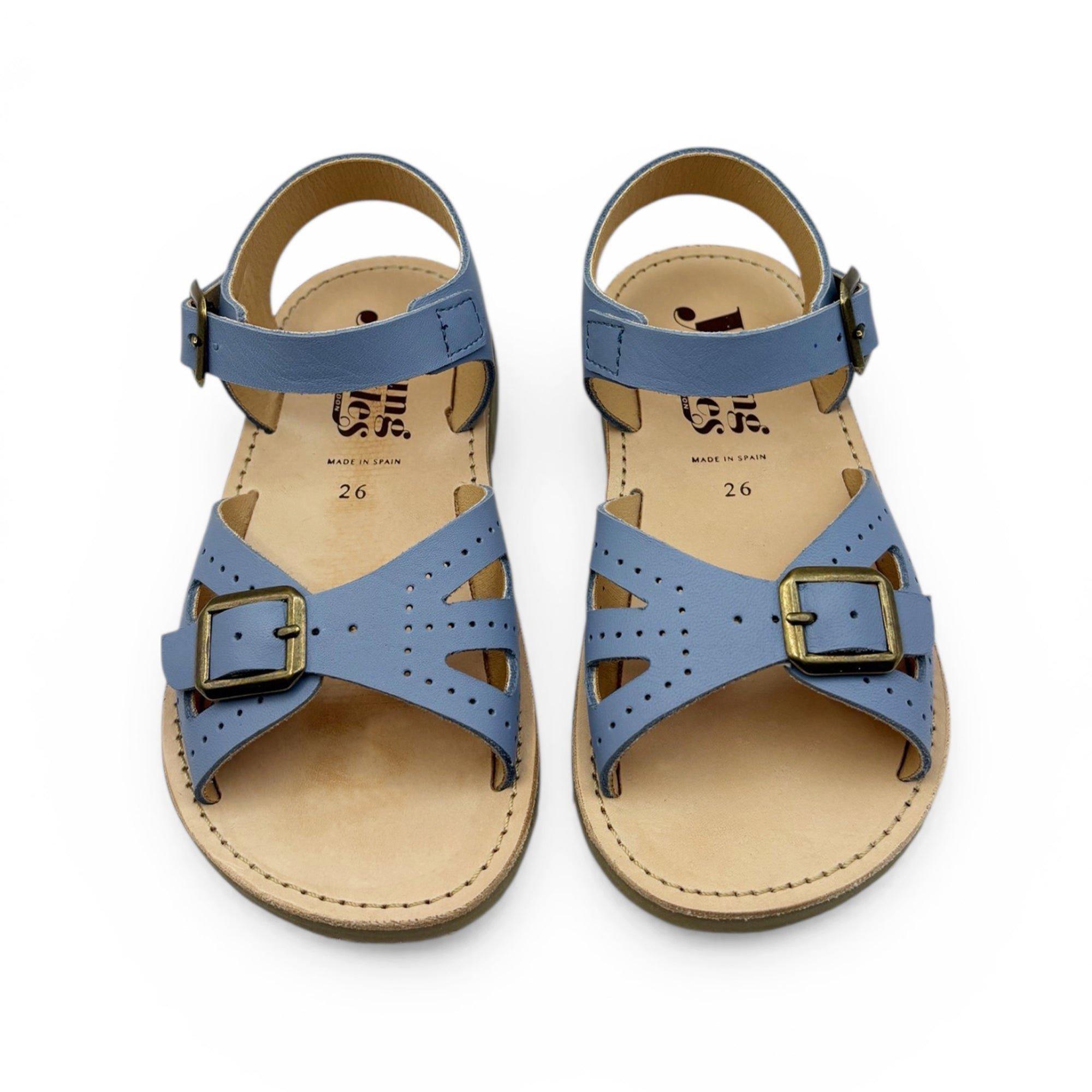 Pearl Kids Sandal Cornflower Blue Leather image number 2