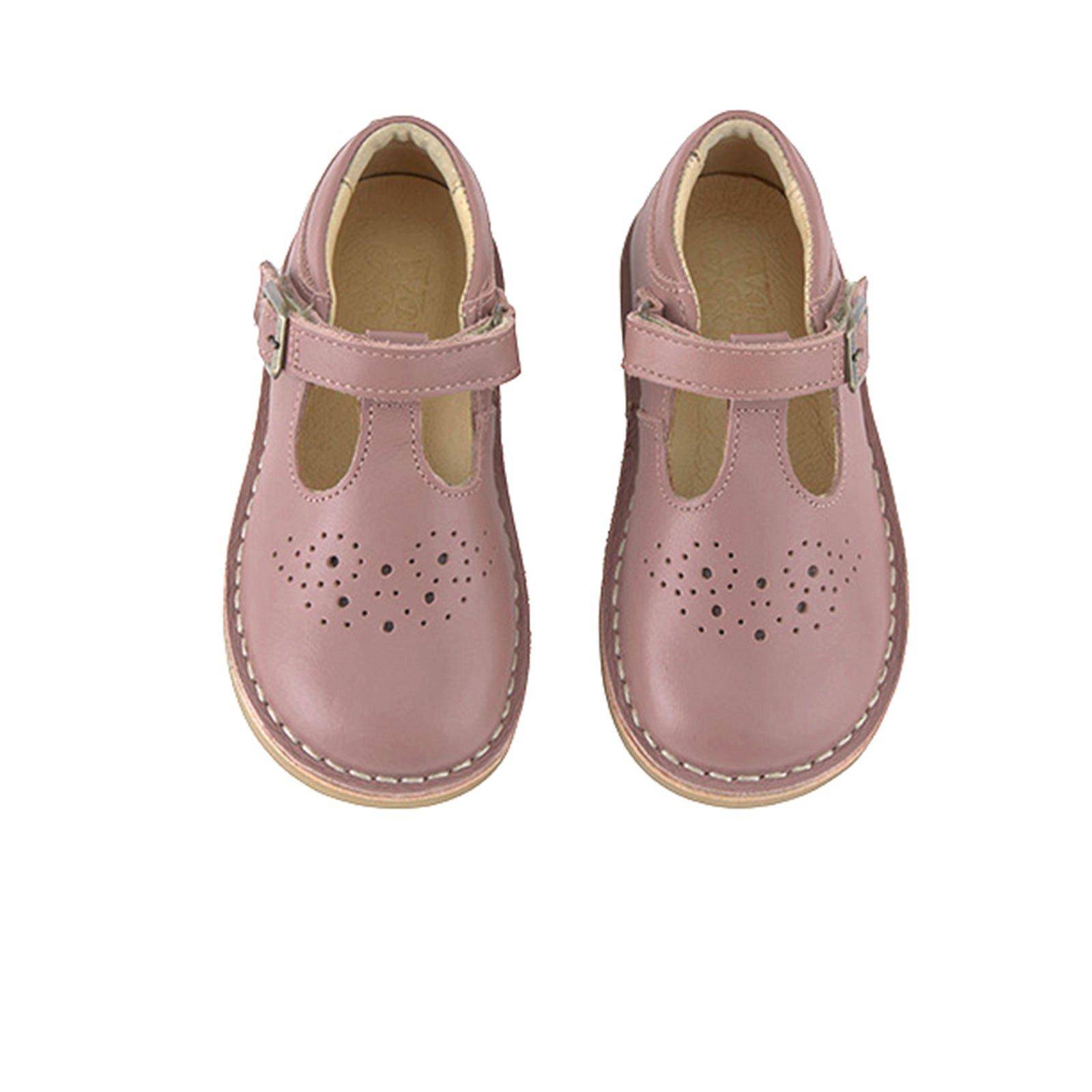 Penny T-Bar Kids Shoe Rose Leather image number 2