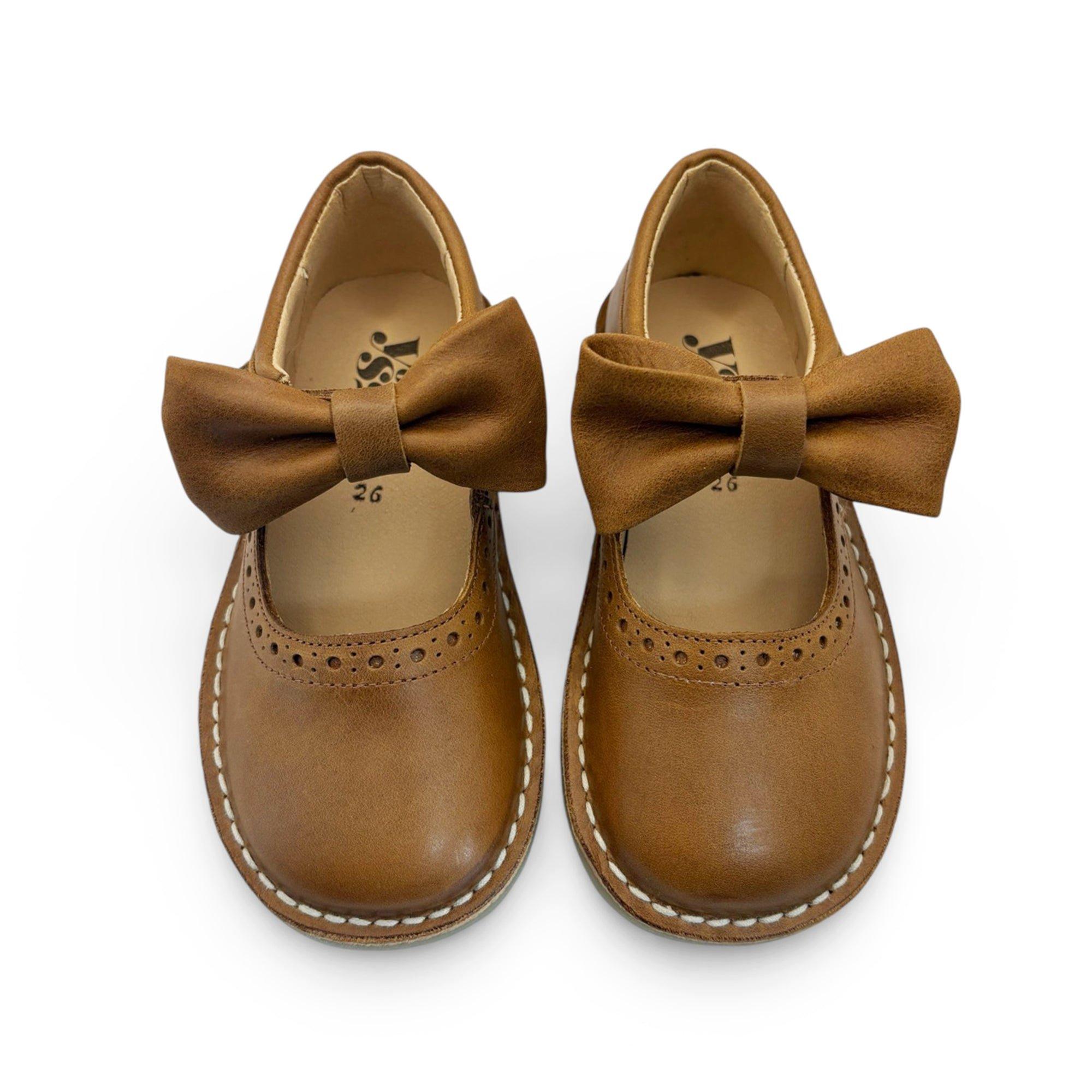Martha Bow Mary Jane Kids Shoe Tan Leather image number 2
