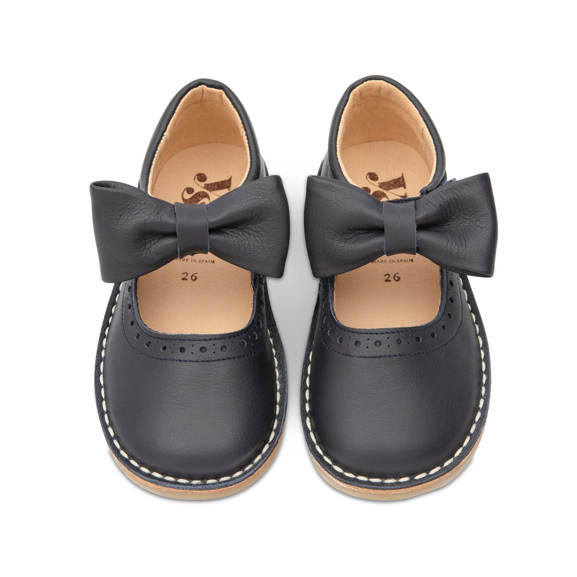 Martha Bow Mary Jane Kids Shoe Navy Leather image number 2