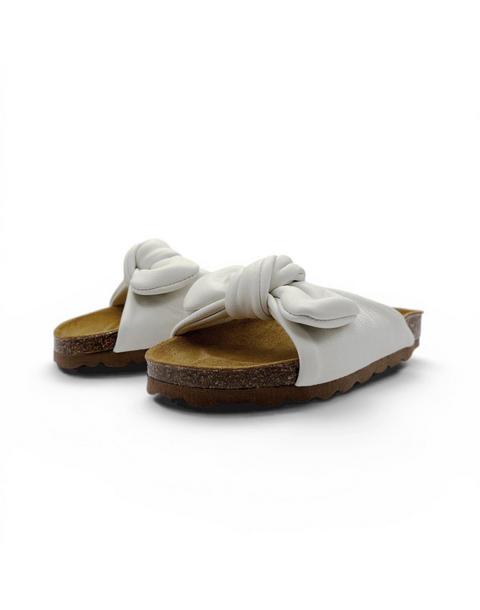 Bunny Kids Slider Sandals Vanilla Leather