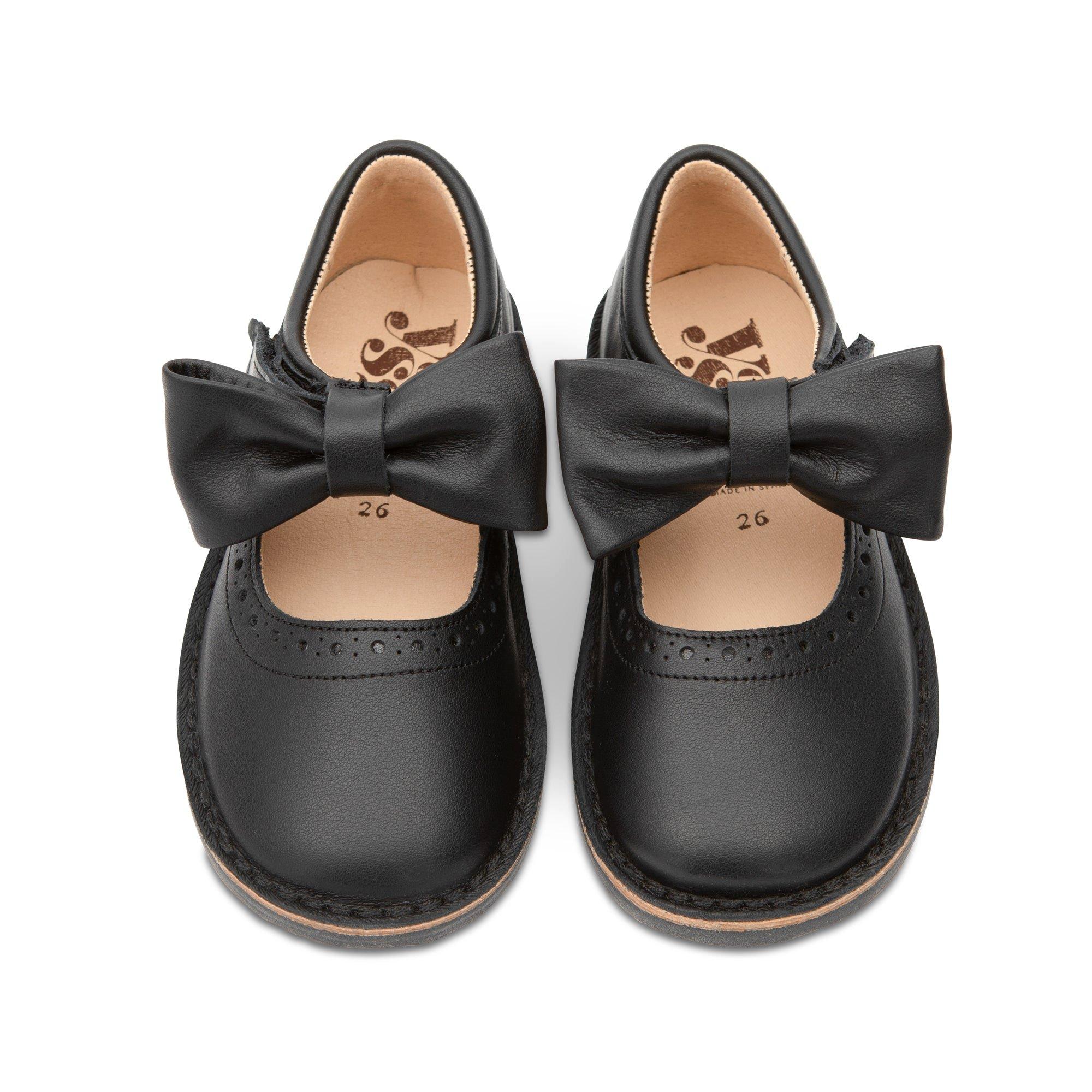 Martha Bow Mary Jane Kids Shoe Black Leather image number 2