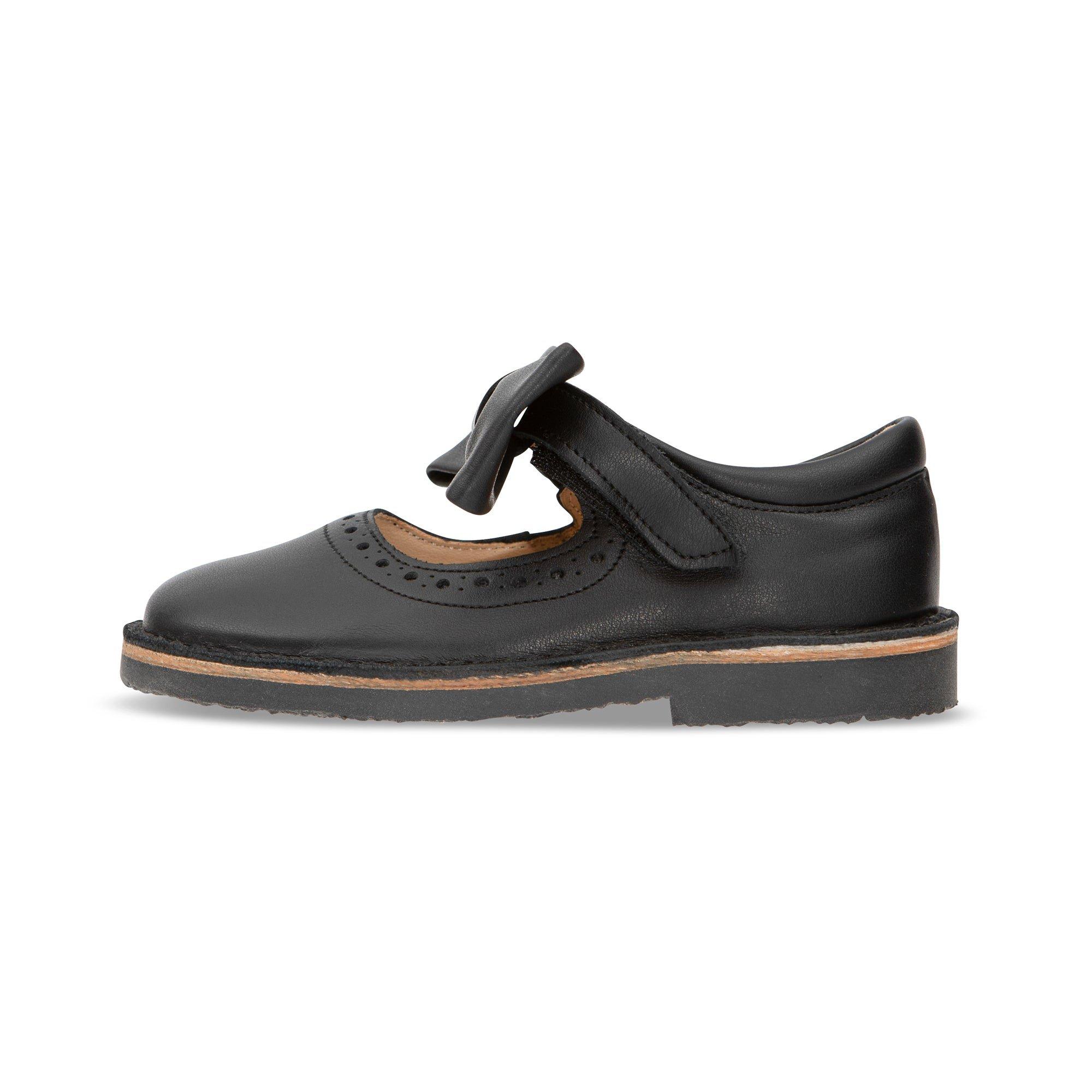 Martha Bow Mary Jane Kids Shoe Black Leather image number 1