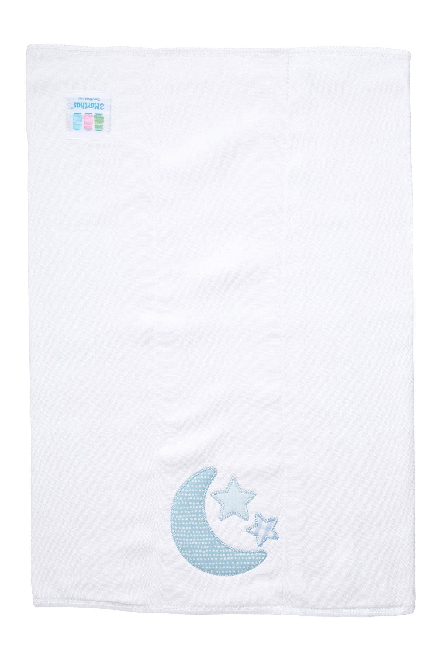 Blue Lullaby Applique Burp Cloth image number 1